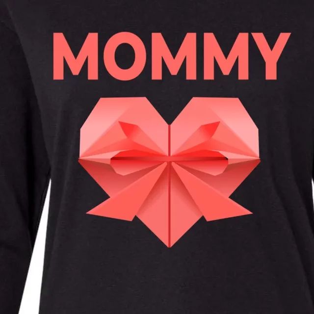 Mommy Mom Love Mommy Heart Thank You Mother's Day Great Gift Womens Cotton Relaxed Long Sleeve T-Shirt