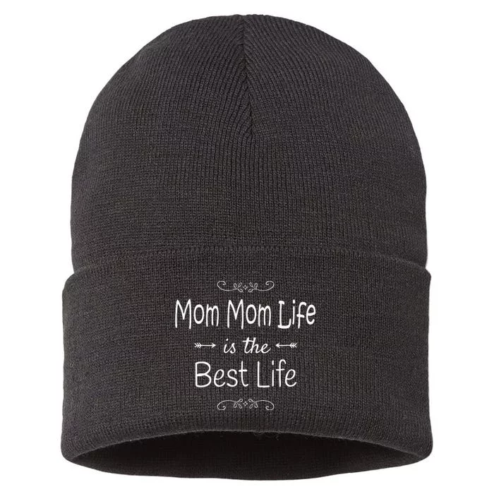 Mom Mom Life Special Grandmother Grandma Sustainable Knit Beanie