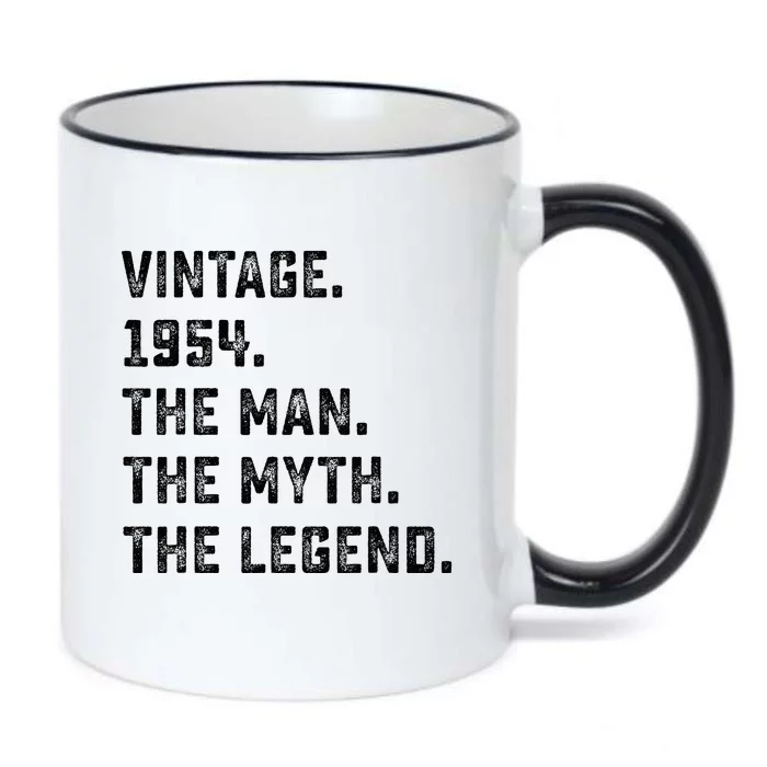 Man Myth Legend 1954 71st Birthday For 71 Years Old Black Color Changing Mug