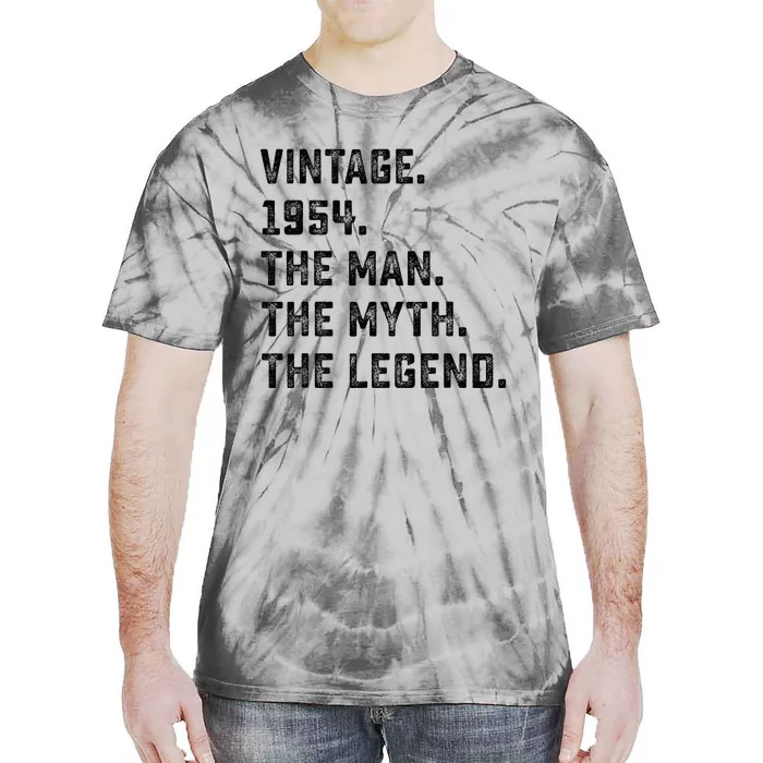 Man Myth Legend 1954 71st Birthday For 71 Years Old Tie-Dye T-Shirt