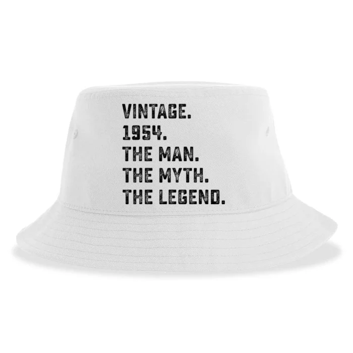 Man Myth Legend 1954 71st Birthday For 71 Years Old Sustainable Bucket Hat