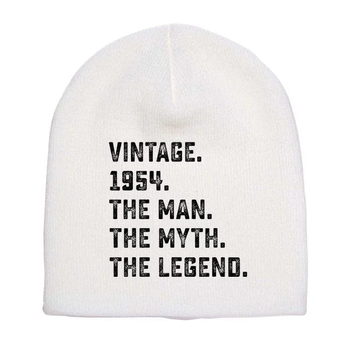 Man Myth Legend 1954 71st Birthday For 71 Years Old Short Acrylic Beanie