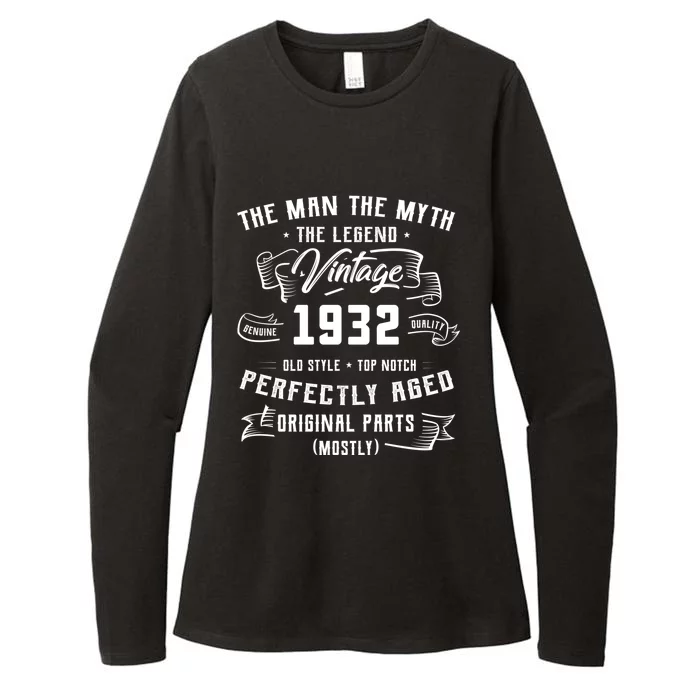 Man Myth Legend 1932 91st Birthday Tee For 91 Years Old Womens CVC Long Sleeve Shirt