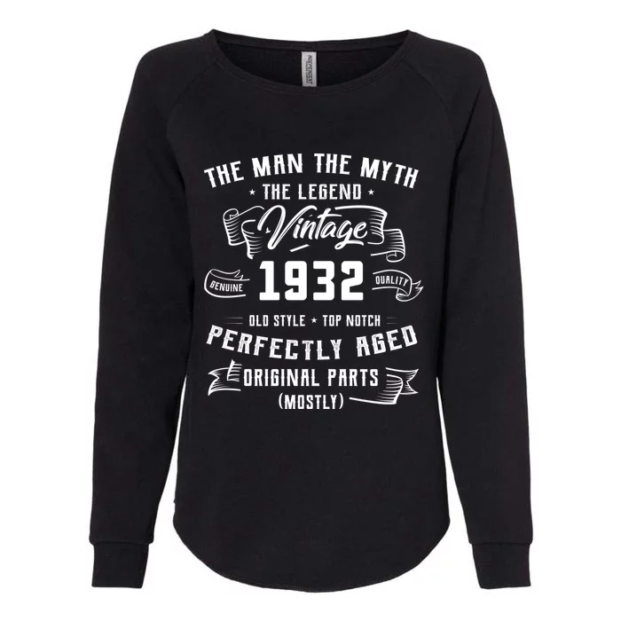 Man Myth Legend 1932 91st Birthday Tee For 91 Years Old Womens California Wash Sweatshirt