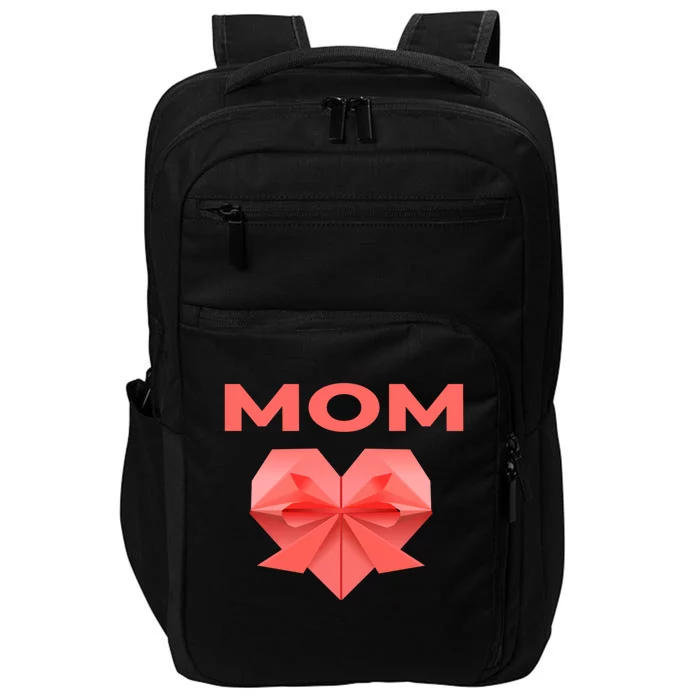 Mom Mommy Love Mama Heart Thank You Mother's Day Meaningful Gift Impact Tech Backpack