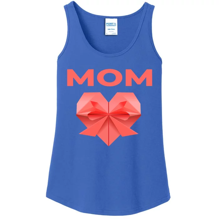 Mom Mommy Love Mama Heart Thank You Mother's Day Meaningful Gift Ladies Essential Tank