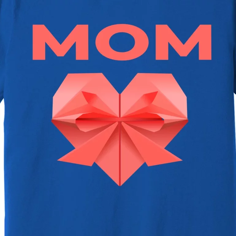 Mom Mommy Love Mama Heart Thank You Mother's Day Meaningful Gift Premium T-Shirt