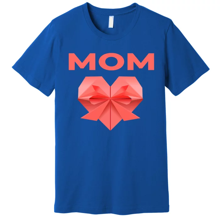 Mom Mommy Love Mama Heart Thank You Mother's Day Meaningful Gift Premium T-Shirt