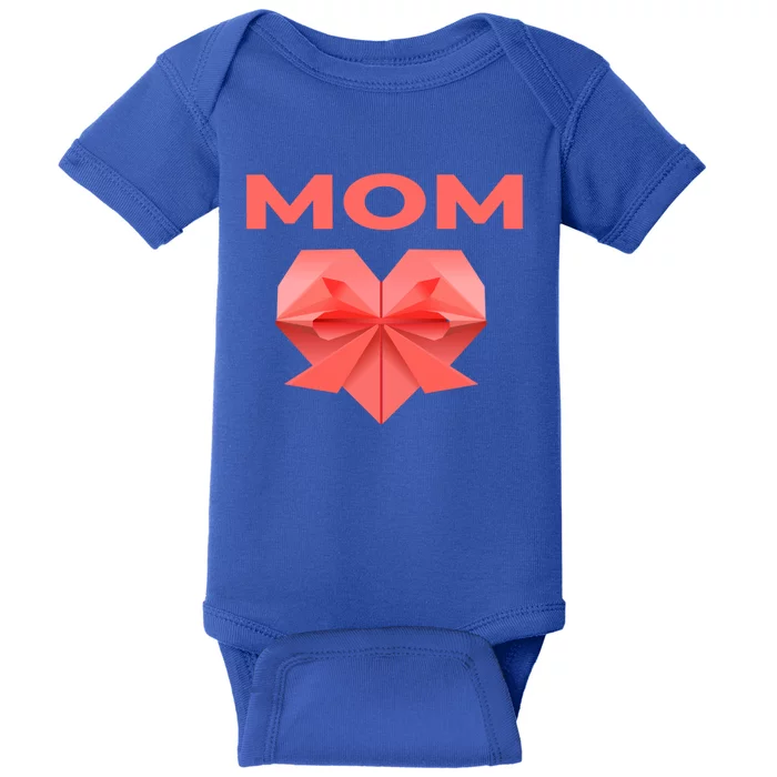 Mom Mommy Love Mama Heart Thank You Mother's Day Meaningful Gift Baby Bodysuit