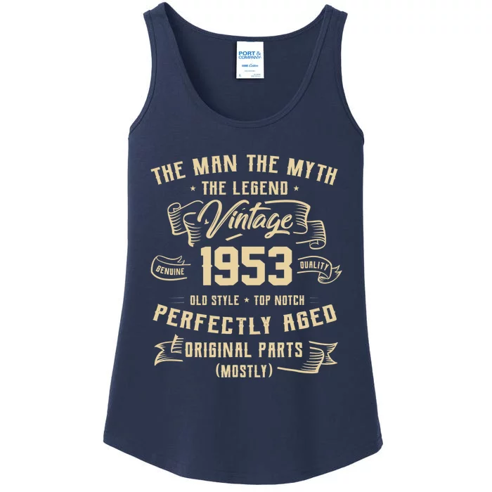 Man Myth Legend 1953 70th Birthday Tee For 70 Years Old Ladies Essential Tank