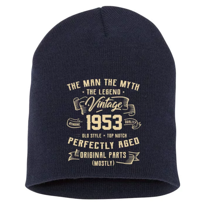 Man Myth Legend 1953 70th Birthday Tee For 70 Years Old Short Acrylic Beanie