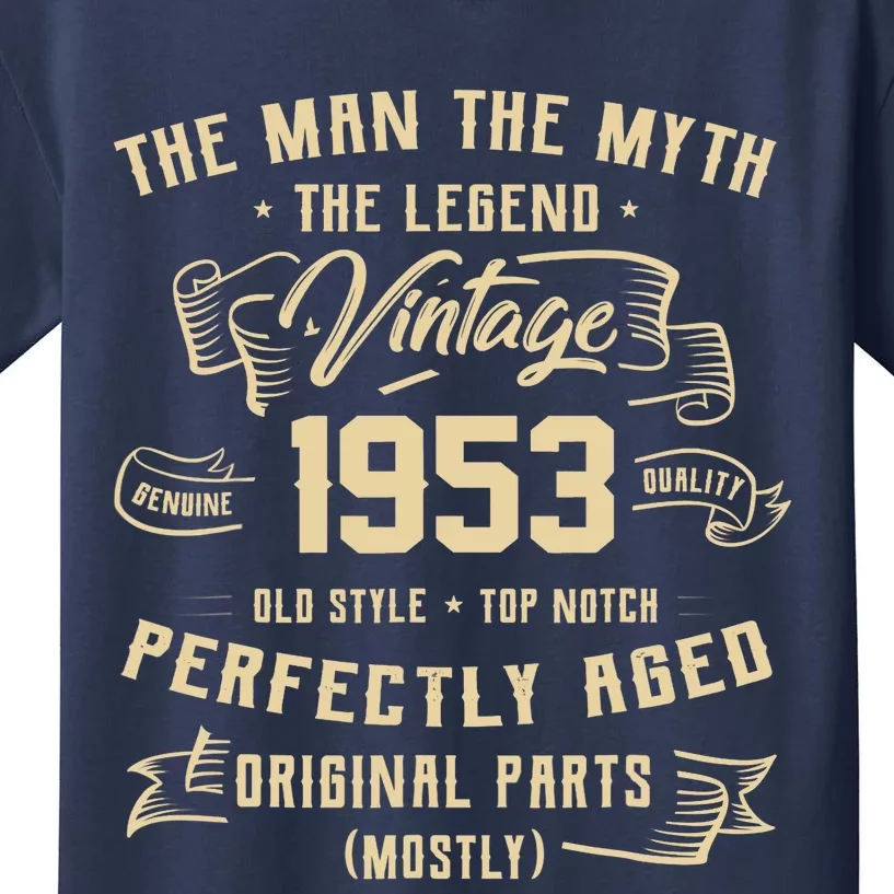 Man Myth Legend 1953 70th Birthday Tee For 70 Years Old Kids T-Shirt