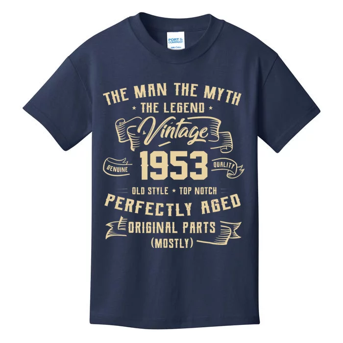 Man Myth Legend 1953 70th Birthday Tee For 70 Years Old Kids T-Shirt