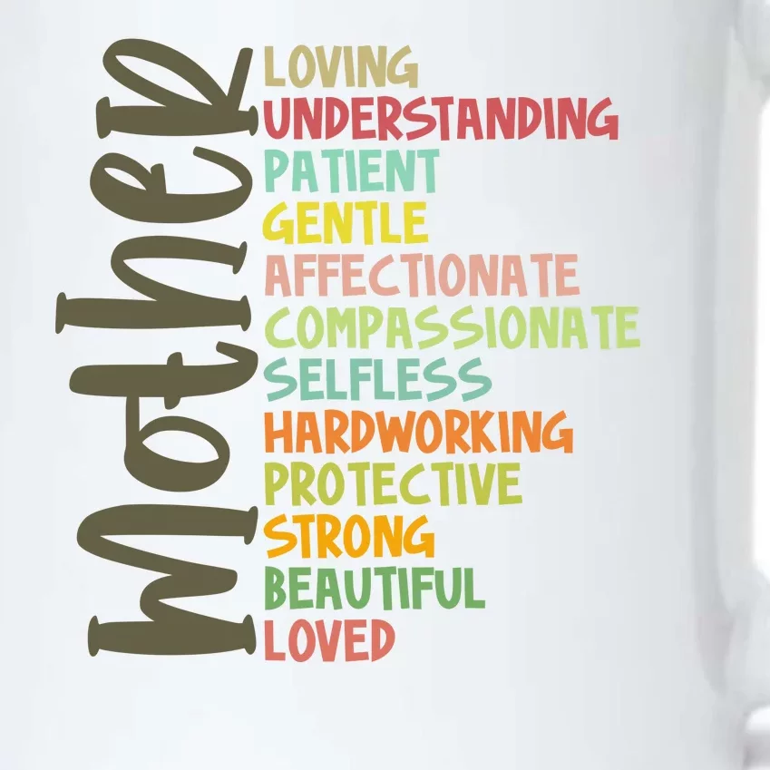 Mother Meaning Loving Gift Black Color Changing Mug