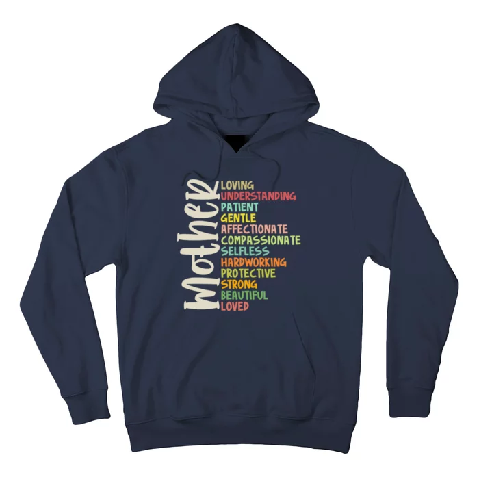 Mother Meaning Loving Gift Hoodie