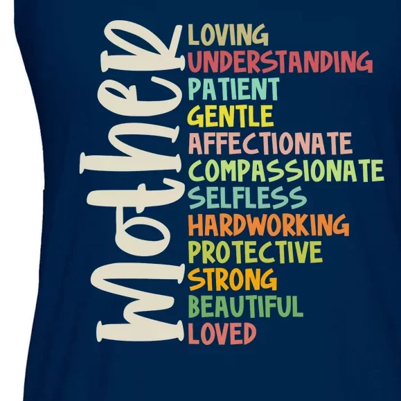 Mother Meaning Loving Gift Ladies Essential Flowy Tank