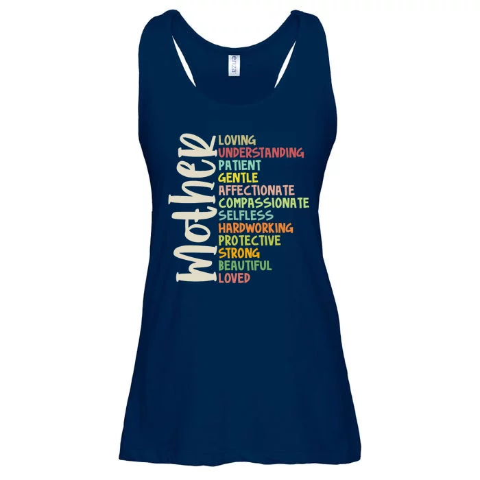 Mother Meaning Loving Gift Ladies Essential Flowy Tank