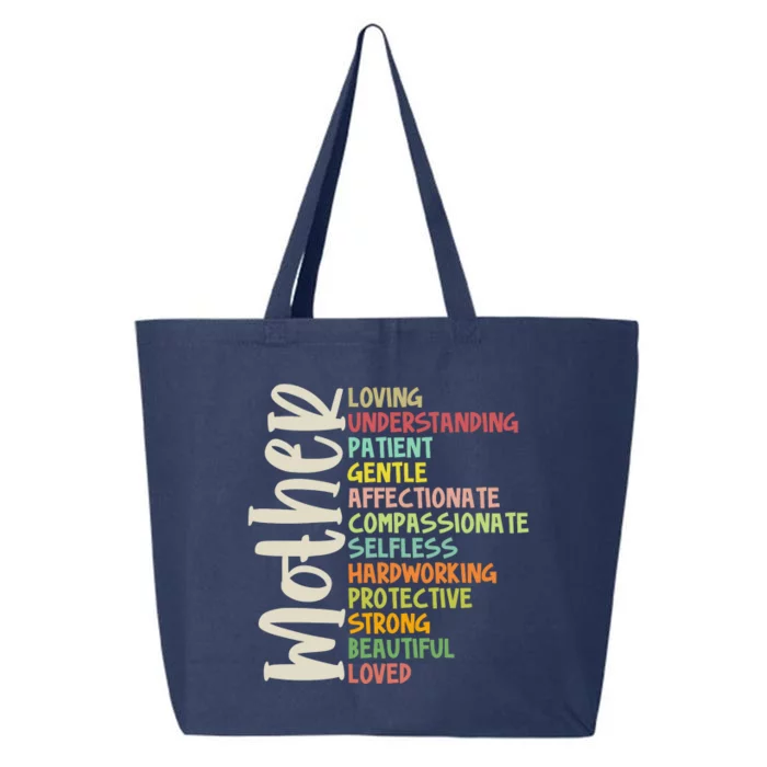 Mother Meaning Loving Gift 25L Jumbo Tote