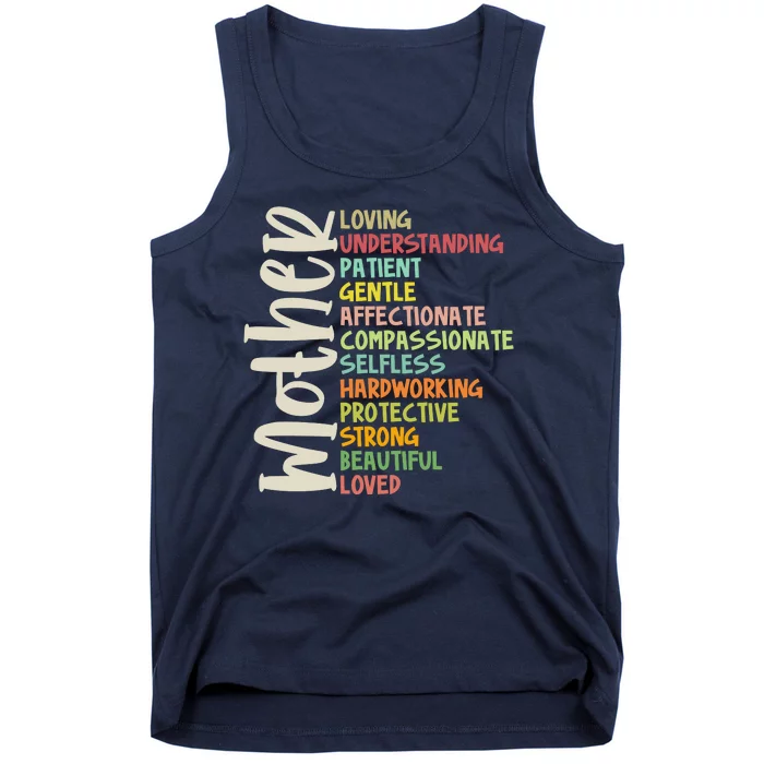 Mother Meaning Loving Gift Tank Top