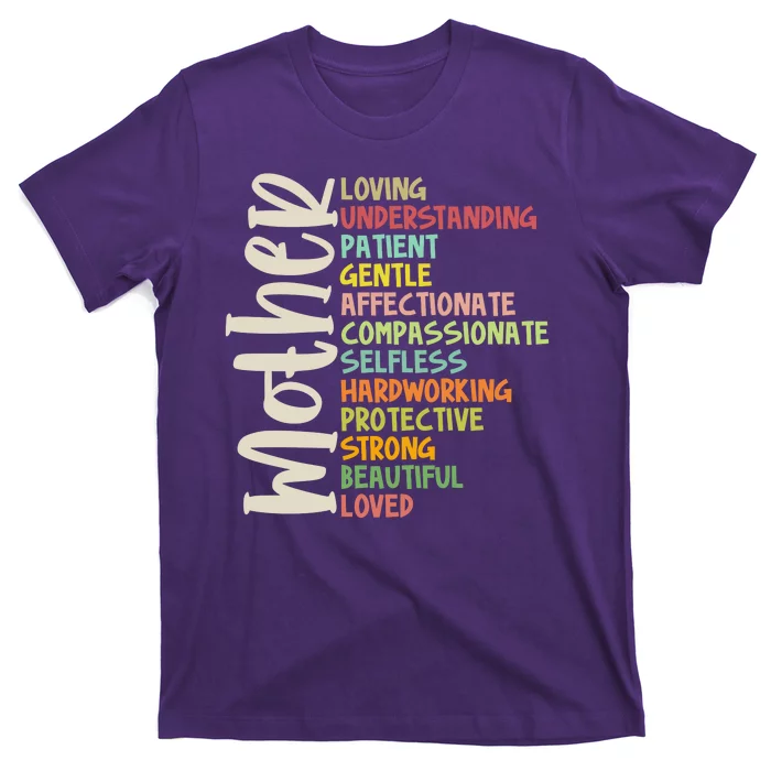 Mother Meaning Loving Gift T-Shirt