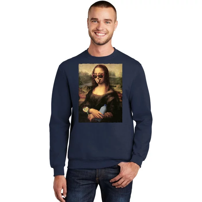 Modern Mona Lisa Tongue Ring Tall Sweatshirt