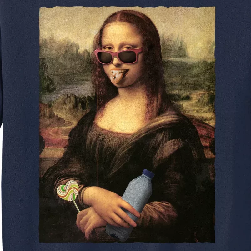 Modern Mona Lisa Tongue Ring Tall Sweatshirt