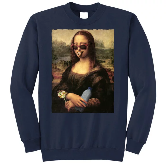 Modern Mona Lisa Tongue Ring Tall Sweatshirt