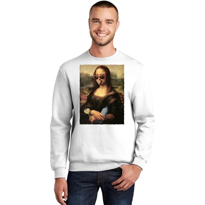 Modern Mona Lisa Tongue Ring Sweatshirt