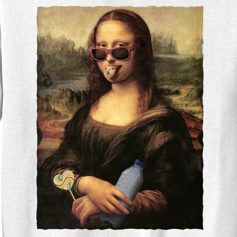 Modern Mona Lisa Tongue Ring Sweatshirt