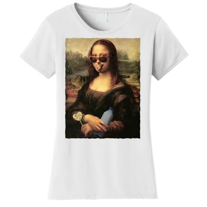 Modern Mona Lisa Tongue Ring Women's T-Shirt