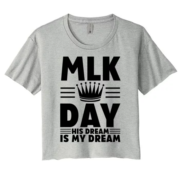 Mlk Martin Luther King Day Usa Cute Gift Women's Crop Top Tee