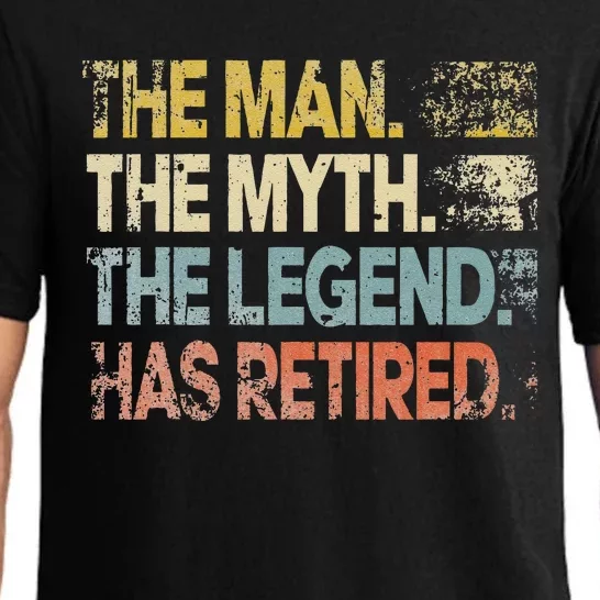 Man Myth Legend Has Retired Retirement Dad Grandpa Pajama Set