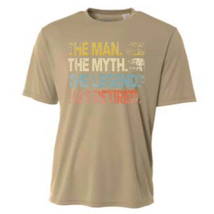 Man Myth Legend Has Retired Retirement Dad Grandpa Cooling Performance Crew T-Shirt