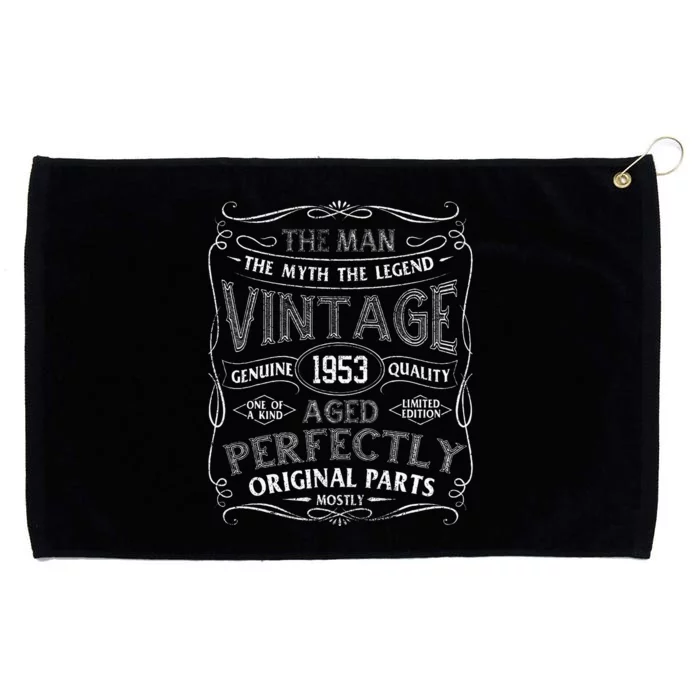 Man Myth Legend Vintage 1953 Year Of Birth Birthday Grommeted Golf Towel