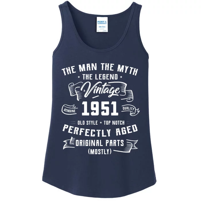 Man Myth Legend 1951 71st Birthday Tee For 71 Years Old Ladies Essential Tank