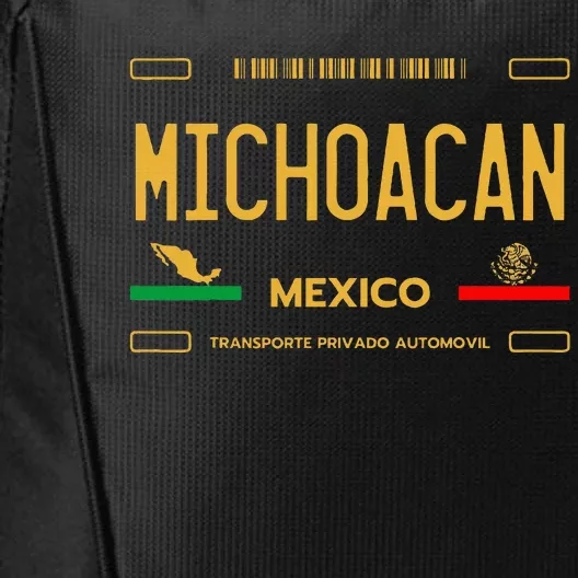 Michoacan Mexico License Plate Aesthetic Michoacan City Backpack