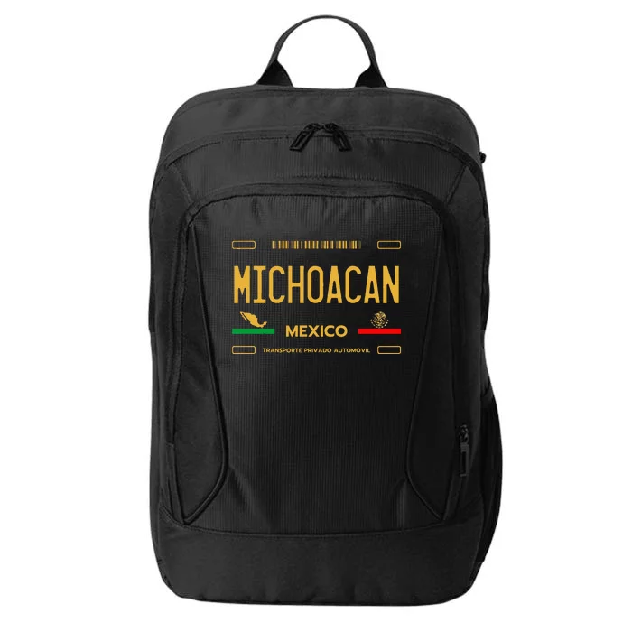 Michoacan Mexico License Plate Aesthetic Michoacan City Backpack