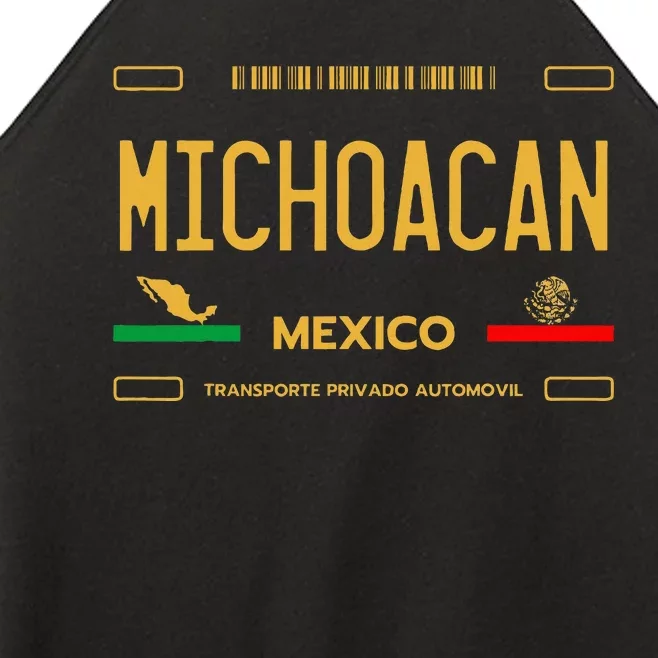 Michoacan Mexico License Plate Aesthetic Michoacan Women’s Perfect Tri Rocker Tank