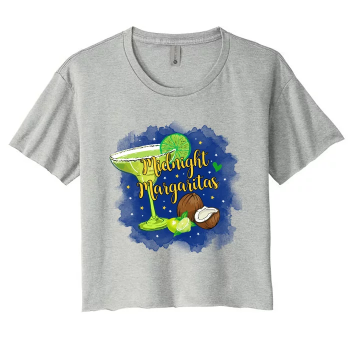 Midnight Margaritas Lime Coconut Margarita Lover Ing Gift Women's Crop Top Tee