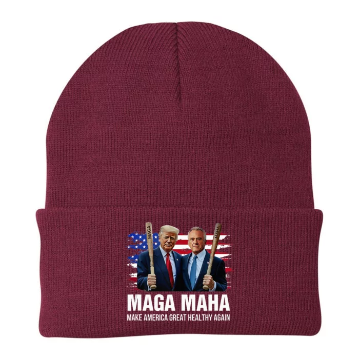 Maha Maga Make America Healthy Great Again Trump Kennedy Knit Cap Winter Beanie