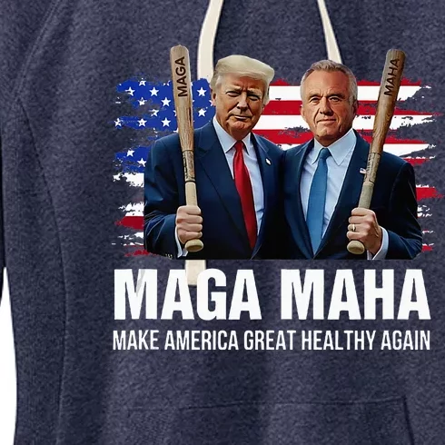 Maha Maga Make America Healthy Great Again Trump Kennedy Women's Fleece Hoodie