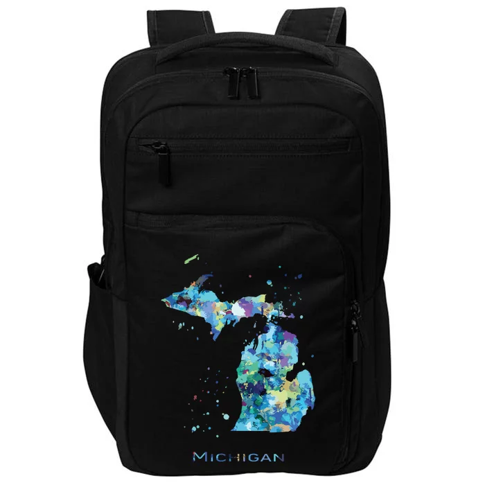 Michigan Map Impact Tech Backpack