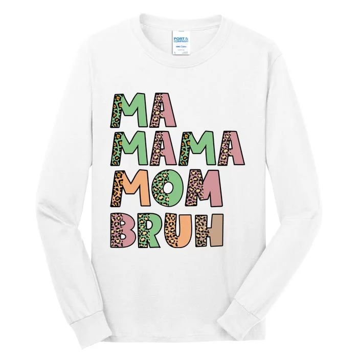 Ma Mama Mom Bruh Vintage Retro Tall Long Sleeve T-Shirt