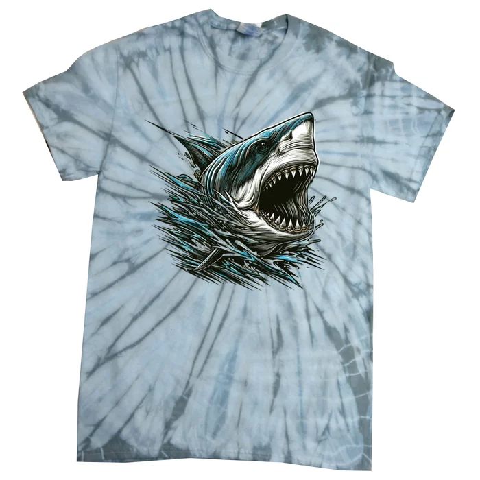 Majestic Megalodon Tie-Dye T-Shirt