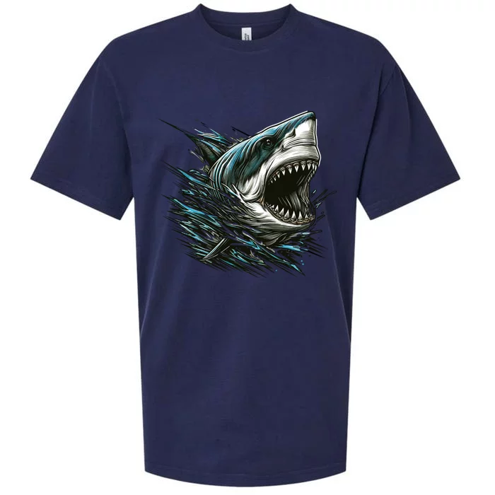 Majestic Megalodon Sueded Cloud Jersey T-Shirt