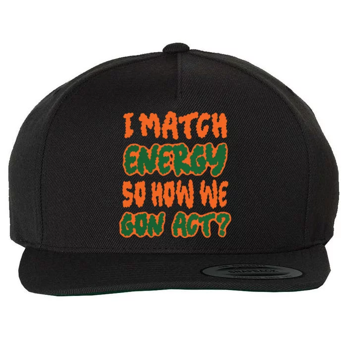 Match Match Wool Snapback Cap