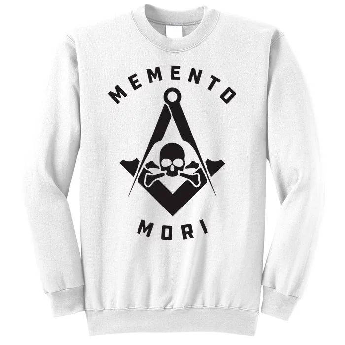 Memento Mori Masonic Symbol Black Skull Sweatshirt