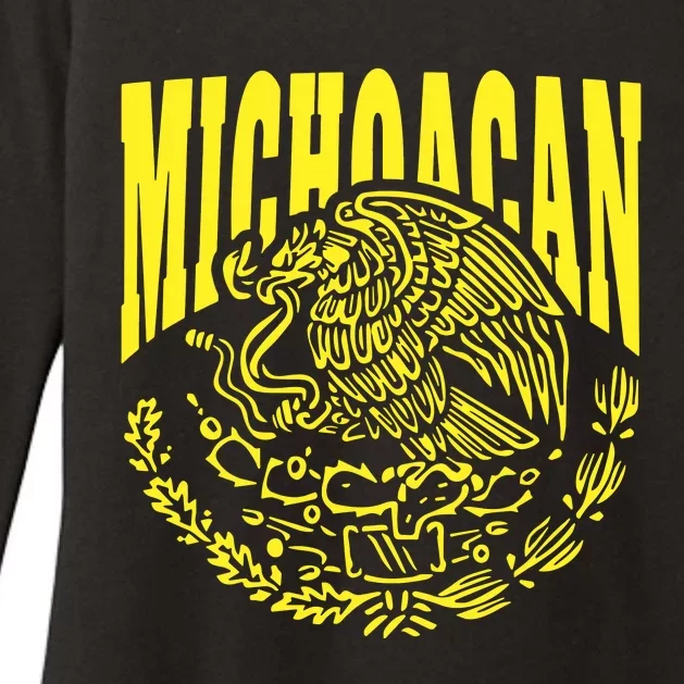 Michoacan Mexico Mexican State Phone Womens CVC Long Sleeve Shirt