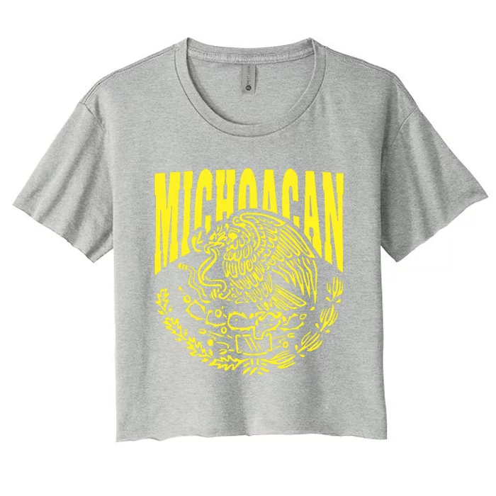 Michoacan Mexico Mexican State Phone Women's Crop Top Tee