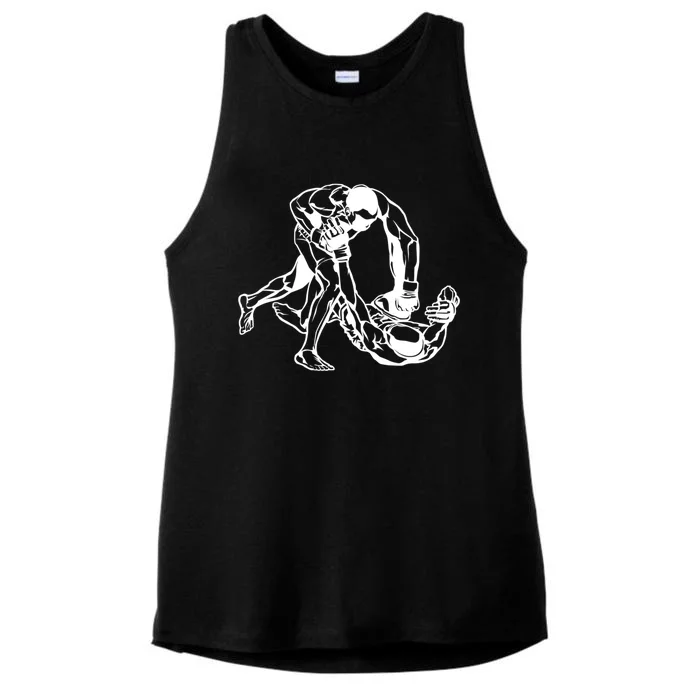 Mma Mixed Martial Arts Gift Ladies Tri-Blend Wicking Tank